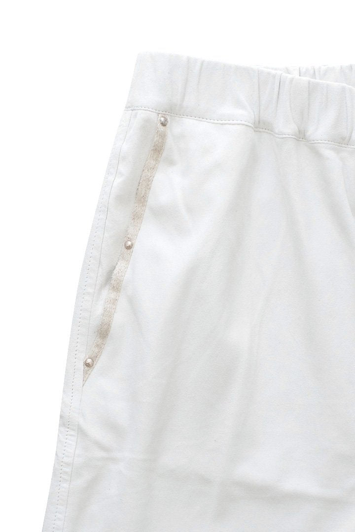 Porter Classic ★★★ - GOAT SUEDE SHORTS WHITE - KANAZAWA EXCLUSIVE