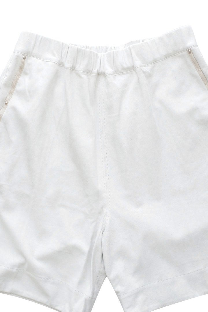 Porter Classic ★★★ - GOAT SUEDE SHORTS WHITE - KANAZAWA EXCLUSIVE