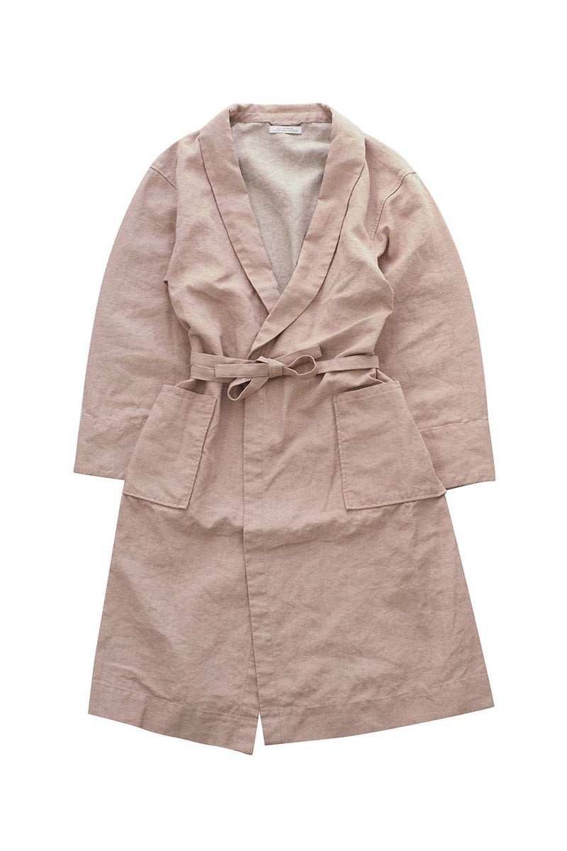 OLD JOE ★★★ - EXCLUSIVE SHAWL COLLAR WRAPPED CHORE COAT - CORAL PINK CANVAS