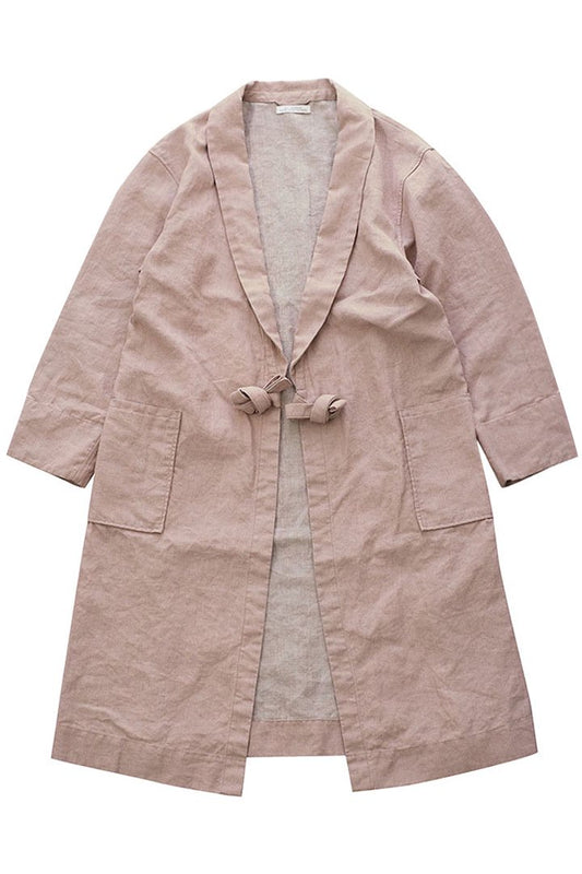 OLD JOE ★★★ - EXCLUSIVE SHAWL COLLAR WRAPPED CHORE COAT - CORAL PINK CANVAS