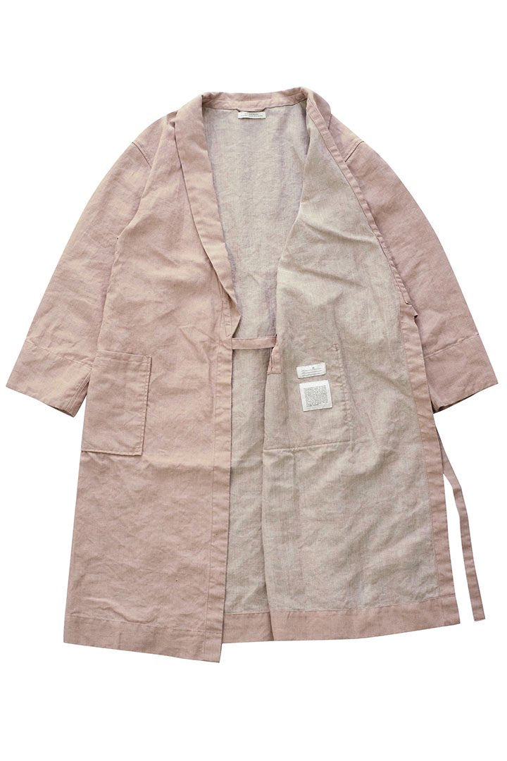 OLD JOE ★★★ - EXCLUSIVE SHAWL COLLAR WRAPPED CHORE COAT - CORAL PINK CANVAS