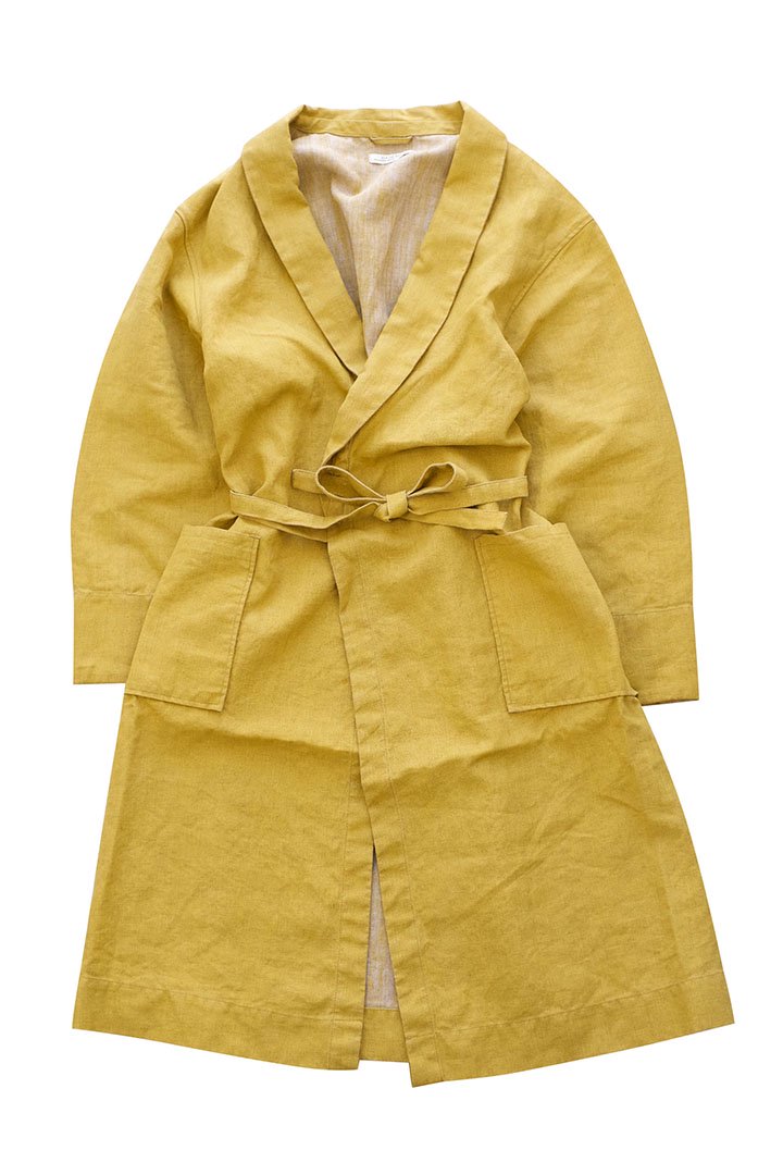 OLD JOE ★★★ - EXCLUSIVE SHAWL COLLAR WRAPPED CHORE COAT - YELLOW CANVAS