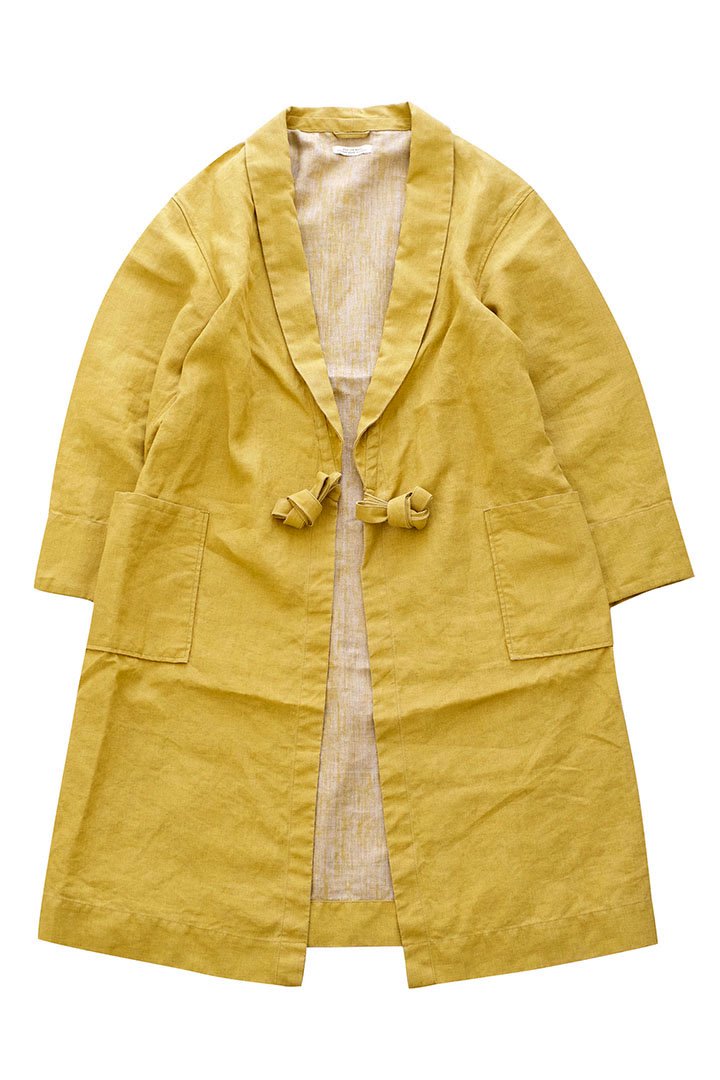 OLD JOE ★★★ - EXCLUSIVE SHAWL COLLAR WRAPPED CHORE COAT - YELLOW CANVAS