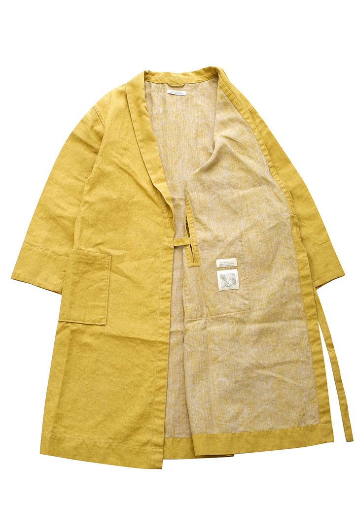 OLD JOE ★★★ - EXCLUSIVE SHAWL COLLAR WRAPPED CHORE COAT - YELLOW CANVAS