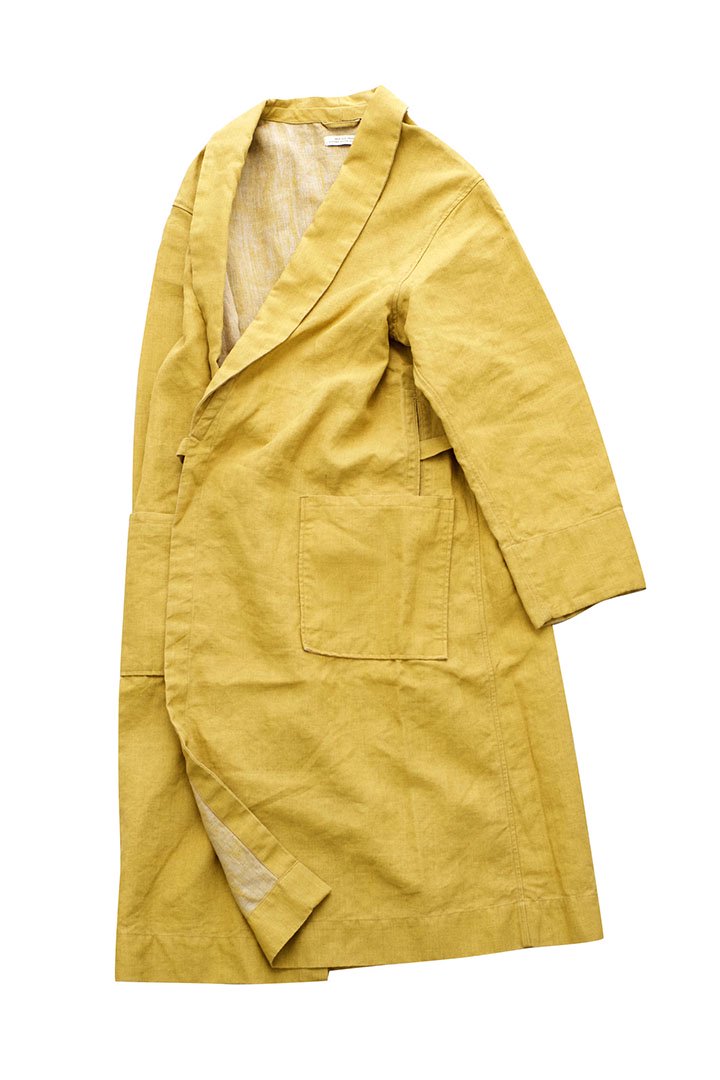 OLD JOE ★★★ - EXCLUSIVE SHAWL COLLAR WRAPPED CHORE COAT - YELLOW CANVAS