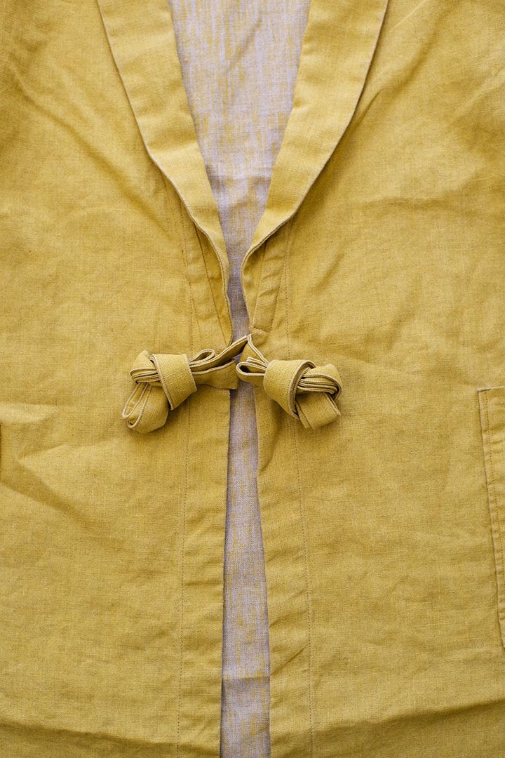 OLD JOE ★★★ - EXCLUSIVE SHAWL COLLAR WRAPPED CHORE COAT - YELLOW CANVAS