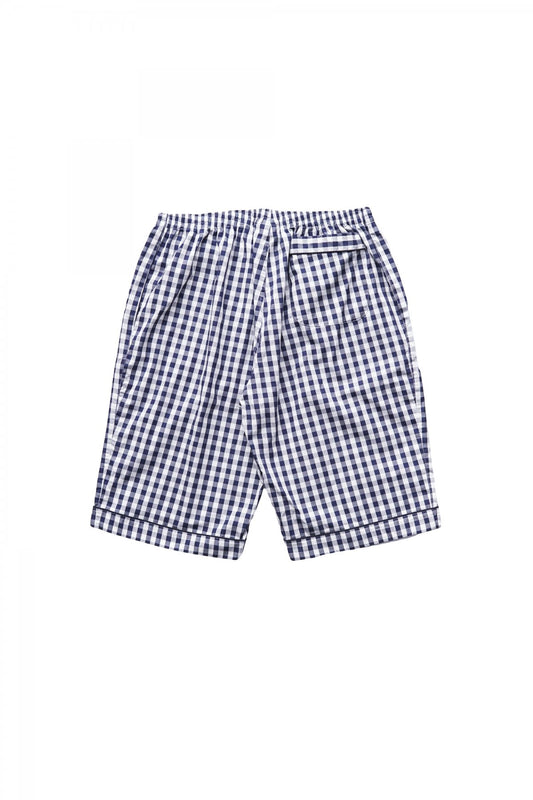 SLEEPY JONES - SCULLY SHORT- LARGE GINGHAM NAVY