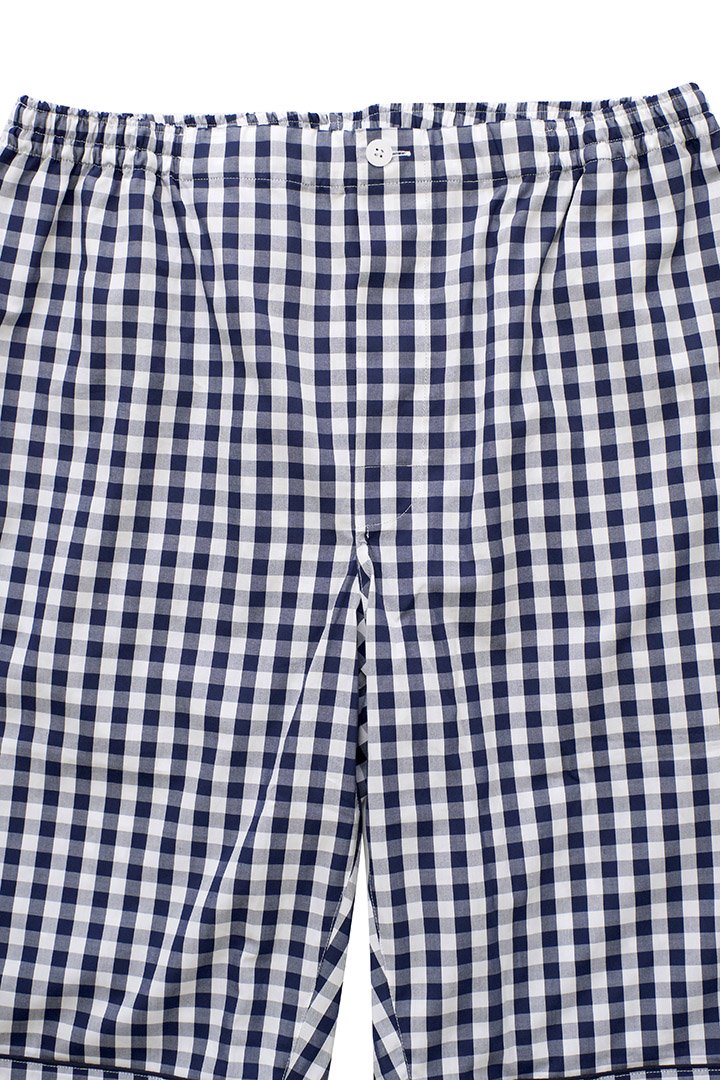 SLEEPY JONES - SCULLY SHORT- LARGE GINGHAM NAVY