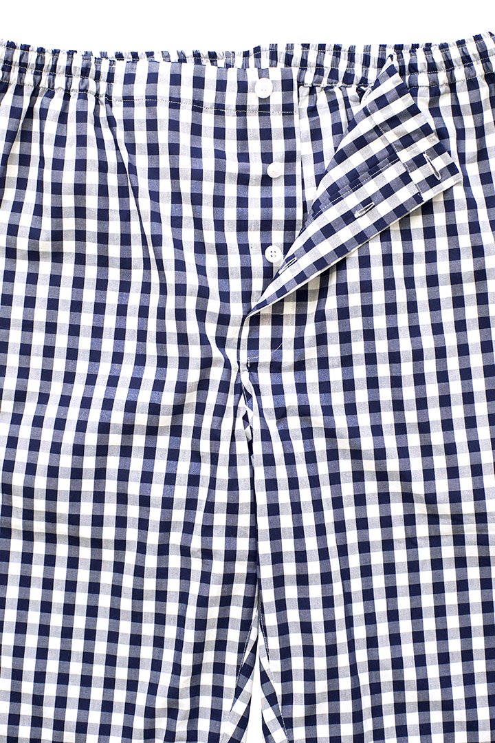 SLEEPY JONES - SCULLY SHORT- LARGE GINGHAM NAVY