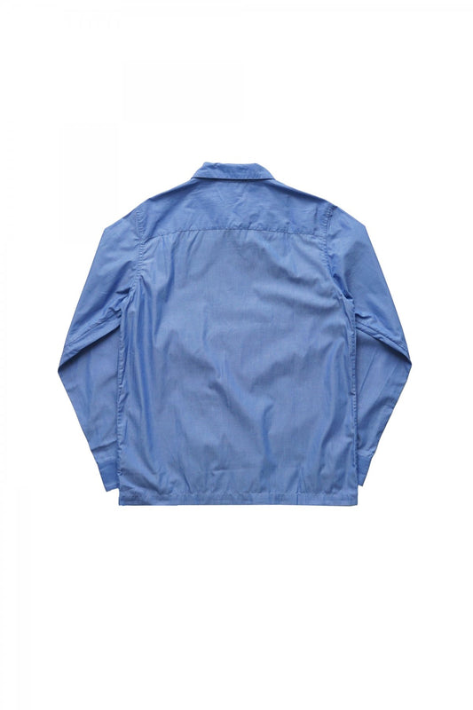 SLEEPY JONES - HENRY TRAINER SHIRT - POPLIN BLUE