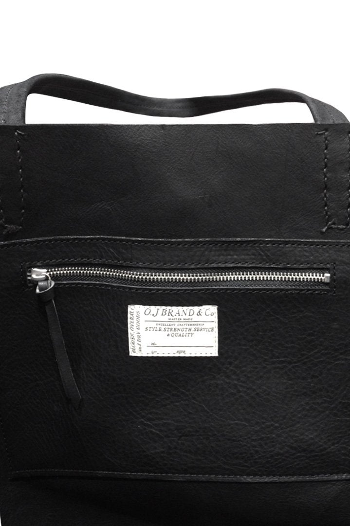 OLD JOE ★★★ - EXCLUSIVE OILED LEATHER TOOL BAG - BLACK ROUGHOUT