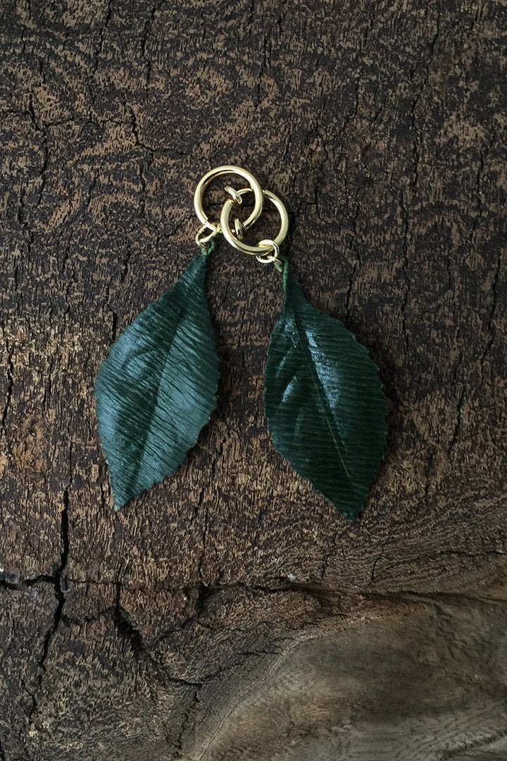 MERCERIE GRAIN D’AILE - LEAF EARRINGS