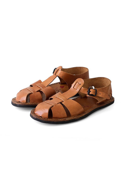 50s DEADSTOCK FRENCH MILITARY LEATHER SANDALS TYPE-1 MEN'S