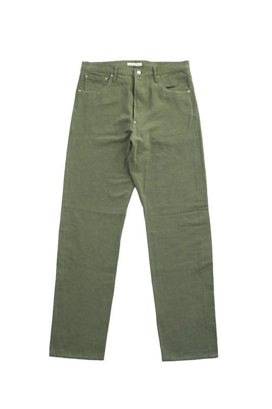 OLD JOE ★★★ - EXCLUSIVE SUMMER FIVE POCKET TAPERED JEANS "980" - OLIVE