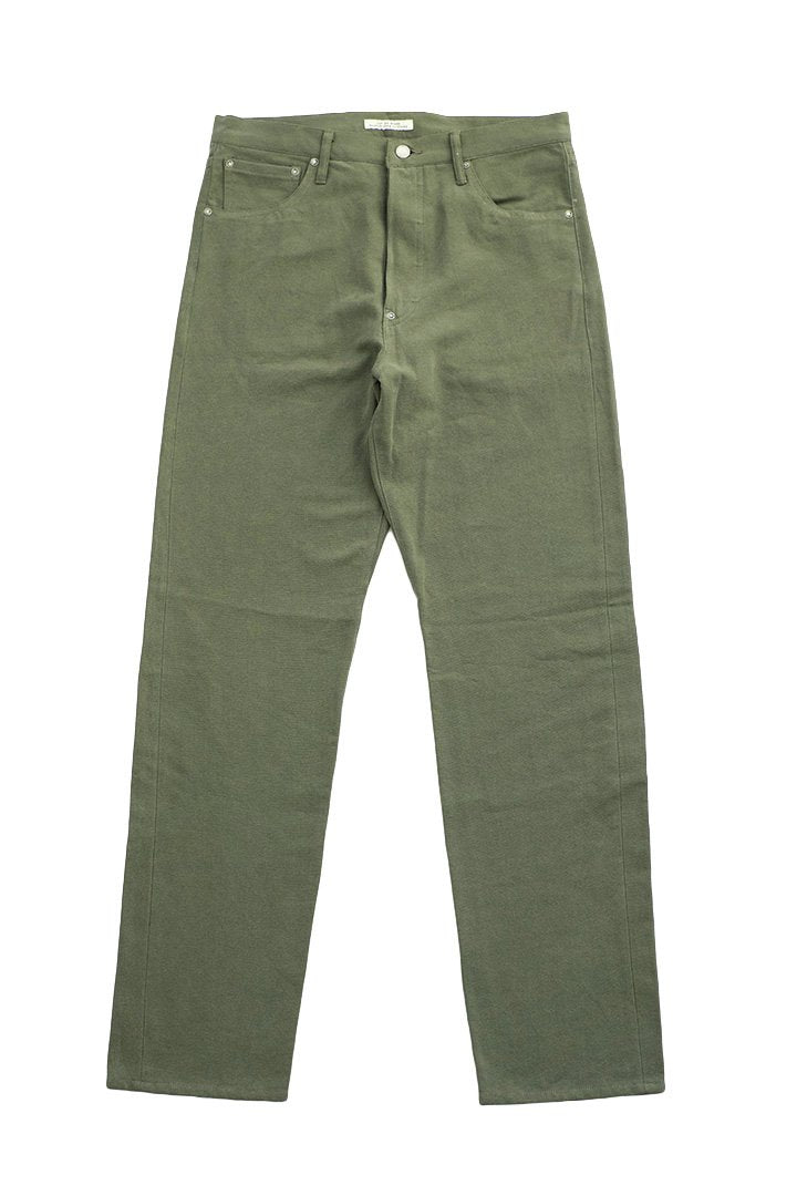 OLD JOE ★★★ - EXCLUSIVE SUMMER FIVE POCKET TAPERED JEANS "980" - OLIVE