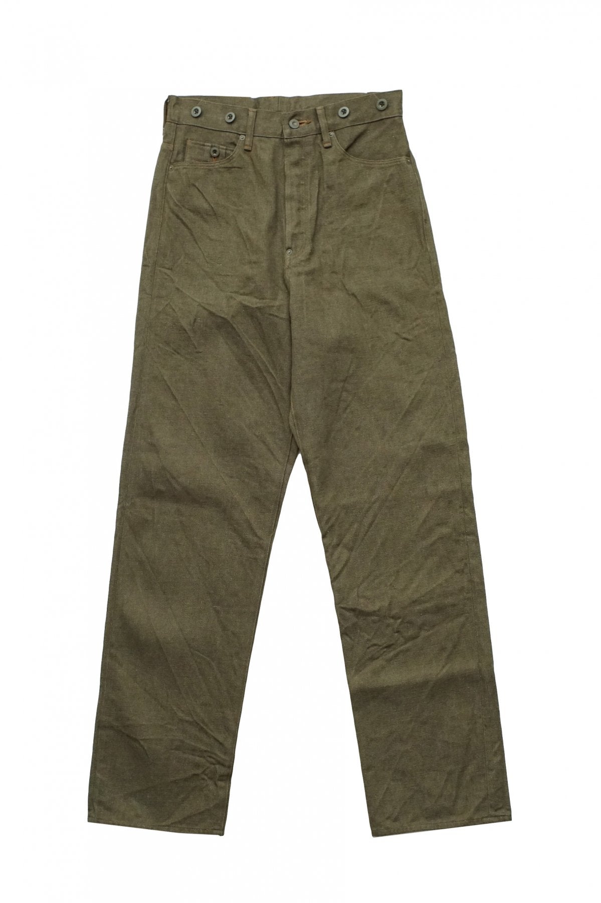 Nigel Cabourn - 4 POCKET JEANS (12oz) - OLIVE