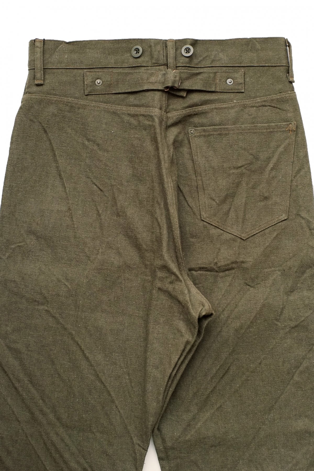 Nigel Cabourn - 4 POCKET JEANS (12oz) - OLIVE