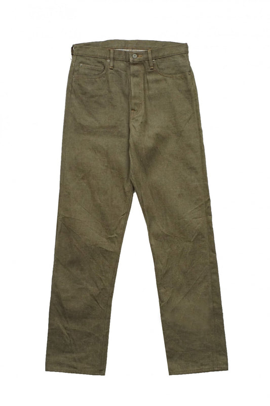 Nigel Cabourn - 5 POCKET JEANS (12oz) - OLIVE