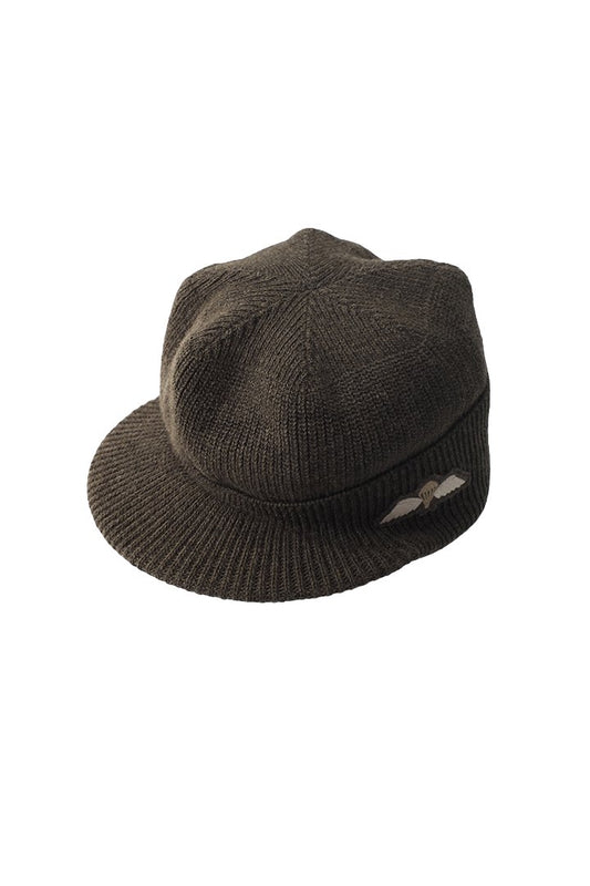 Nigel Cabourn - M-1941 WOOL CAP - DARK OLIVE