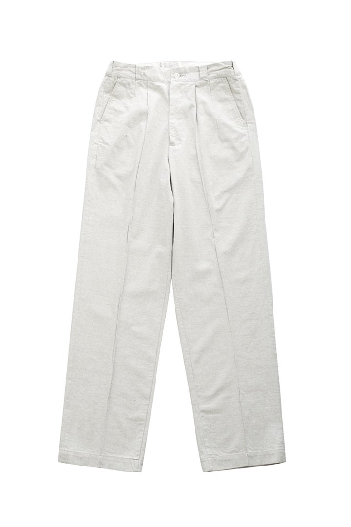 OLD JOE -FRONT TUCK ARMY TROUSER - BONE