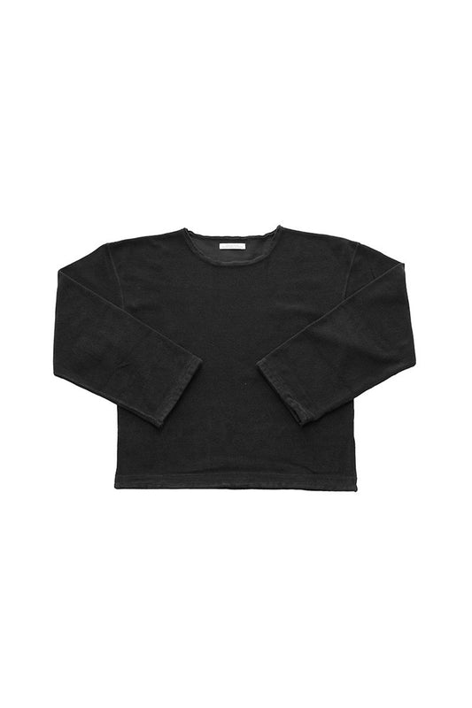 OLD JOE - PILE CUT OFF NECK PULLOVER - GRAPHITE