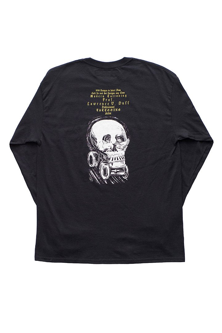 BILLBOARD - LONG SLEEVES T-SHIRTS "DUFF SKULL" - BLACK