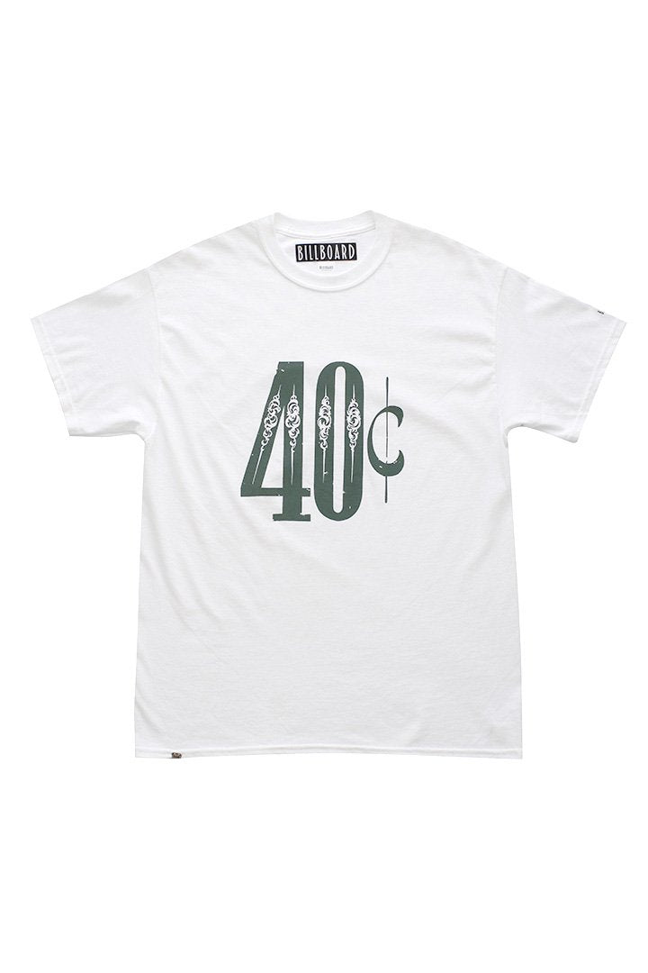 BILLBOARD - PRINT T-SHIRTS "40 CENT" - WHITE