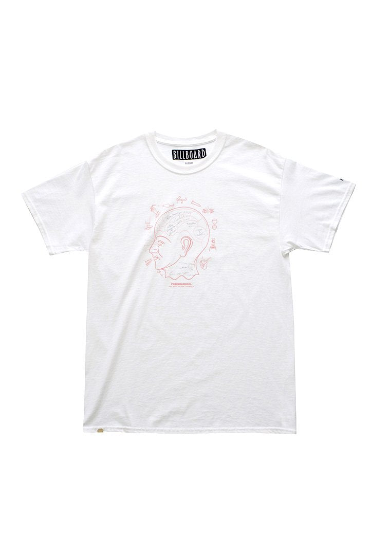 BILLBOARD - PRINT T-SHIRTS "PHRENOLOGICAL" - WHITE