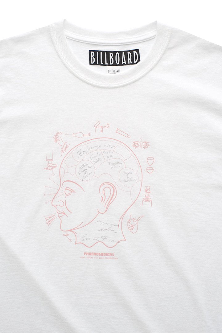 BILLBOARD - PRINT T-SHIRTS "PHRENOLOGICAL" - WHITE