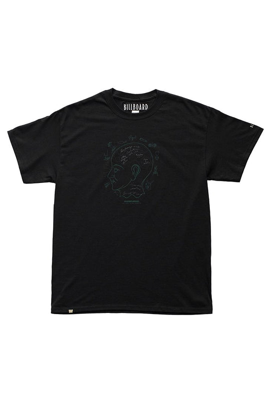 BILLBOARD - PRINT T-SHIRTS "PHRENOLOGICAL" - BLACK