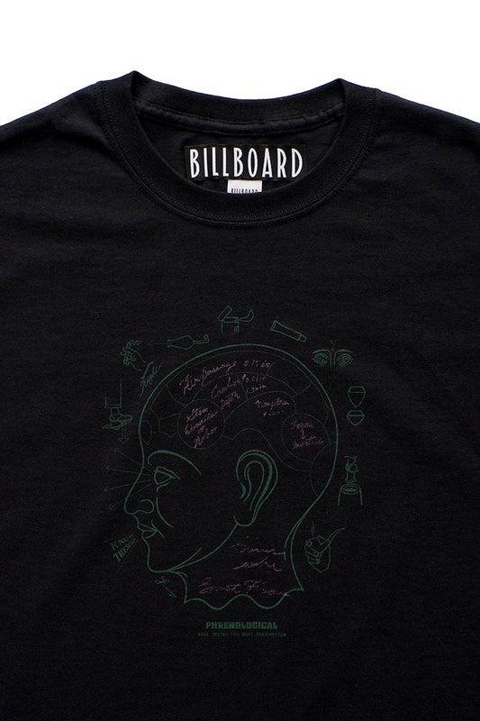 BILLBOARD - PRINT T-SHIRTS "PHRENOLOGICAL" - BLACK