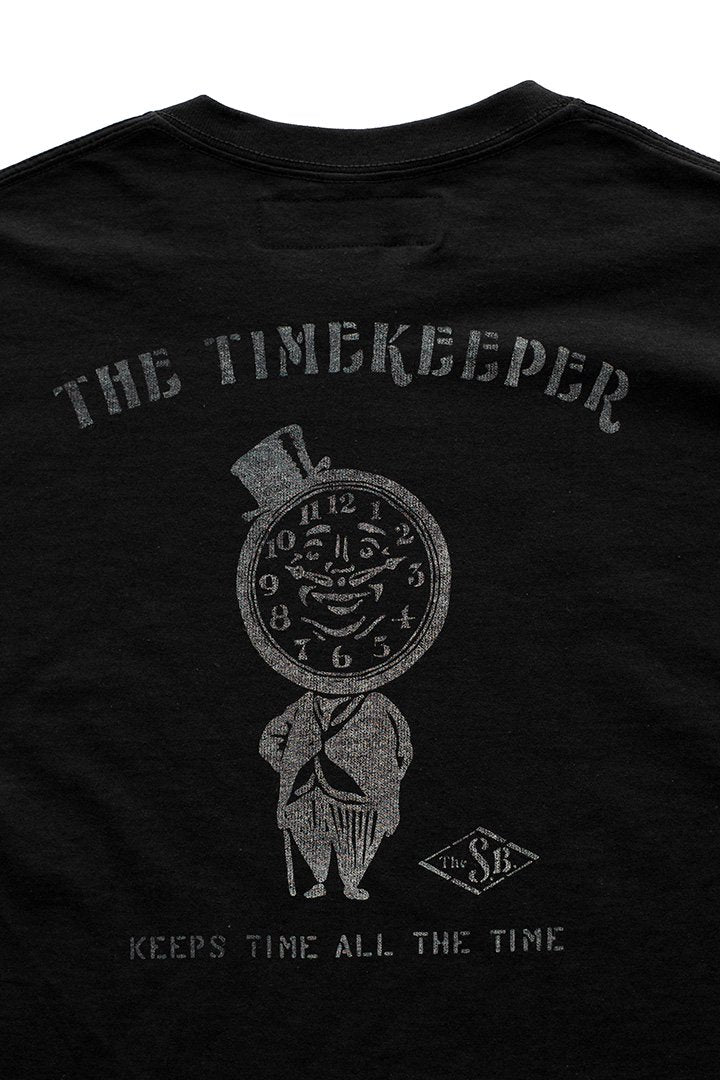 BILLBOARD - PRINT T-SHIRTS "THE TIMEKEEPER" - BLACK