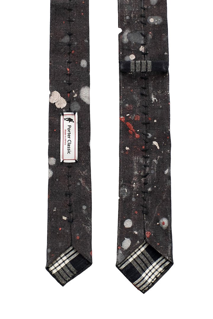 Porter Classic - HAND WORK NECKTIE - BLACK