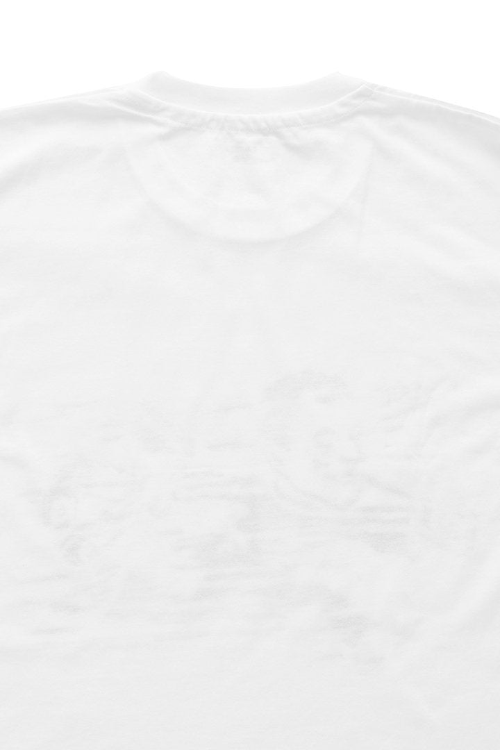 THE LMS Gallery LENS OJISAN / Stencil Tee - WHITE / BLACK