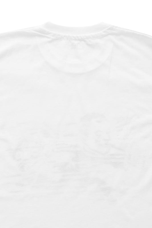 THE LMS Gallery LENS OJISAN / Stencil Tee - WHITE / BLACK