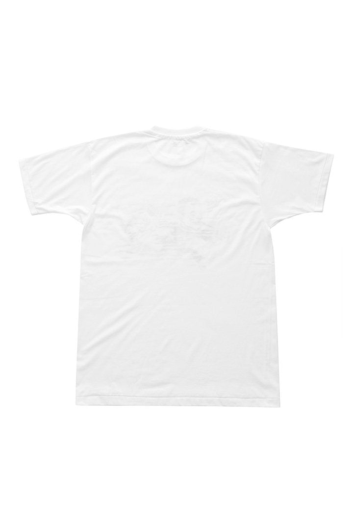 THE LMS Gallery LENS OJISAN / Stencil Tee - WHITE / BLACK