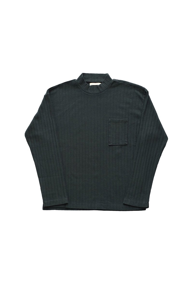 OLD JOE ★★★- EXCLUSIVE DROP NEEDLE MOCK NECK PULLOVER - FORESTA