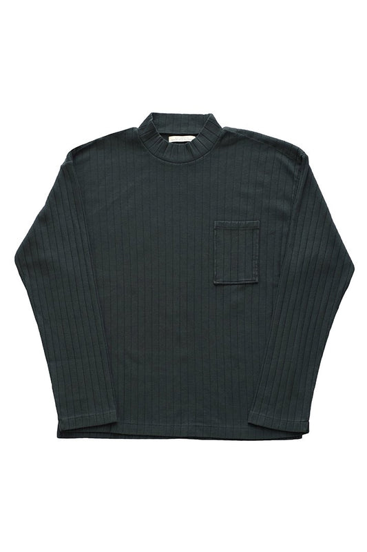 OLD JOE ★★★- EXCLUSIVE DROP NEEDLE MOCK NECK PULLOVER - FORESTA