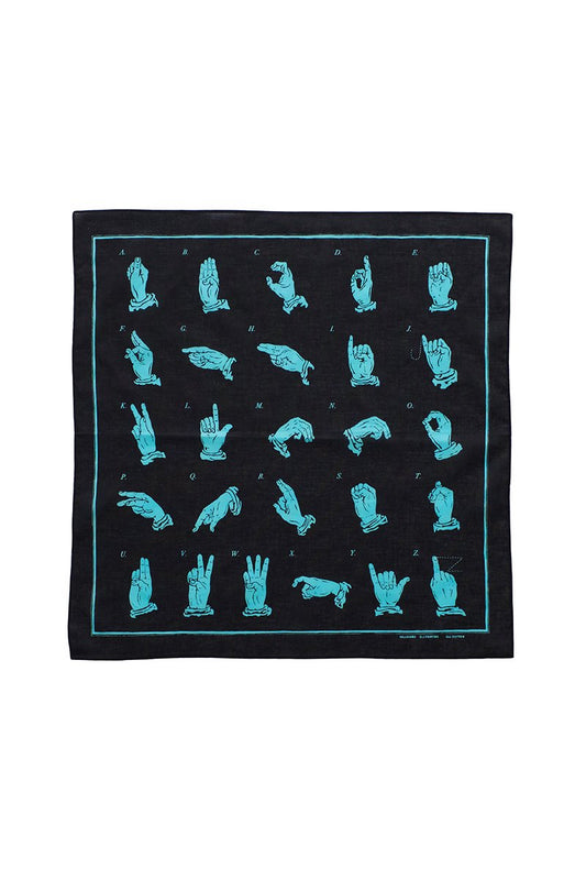 BILLBOARD - PRINT BANDANA "HAND SIGN LANGUAGE"