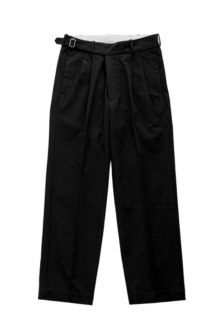 OLD JOE - SIDE BUCKLE GRUKHA TROUSER - BLACK