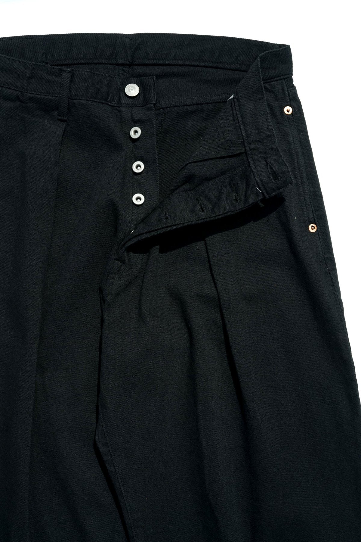 JOSWICK NEW YORK - PREATED DENIM collors - BLACK