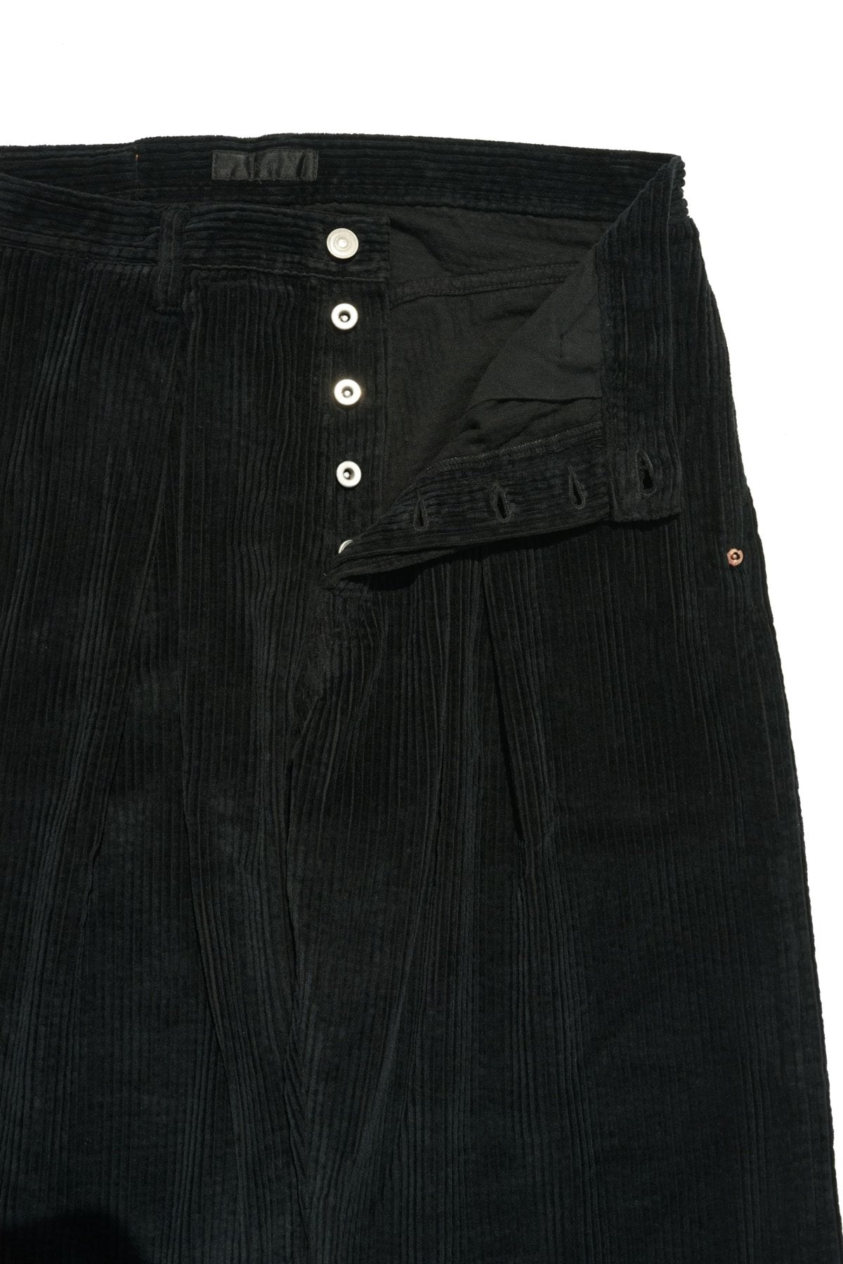 JOSWICK NEW YORK - PREATED DENIM CORDUROY collors - BLACK