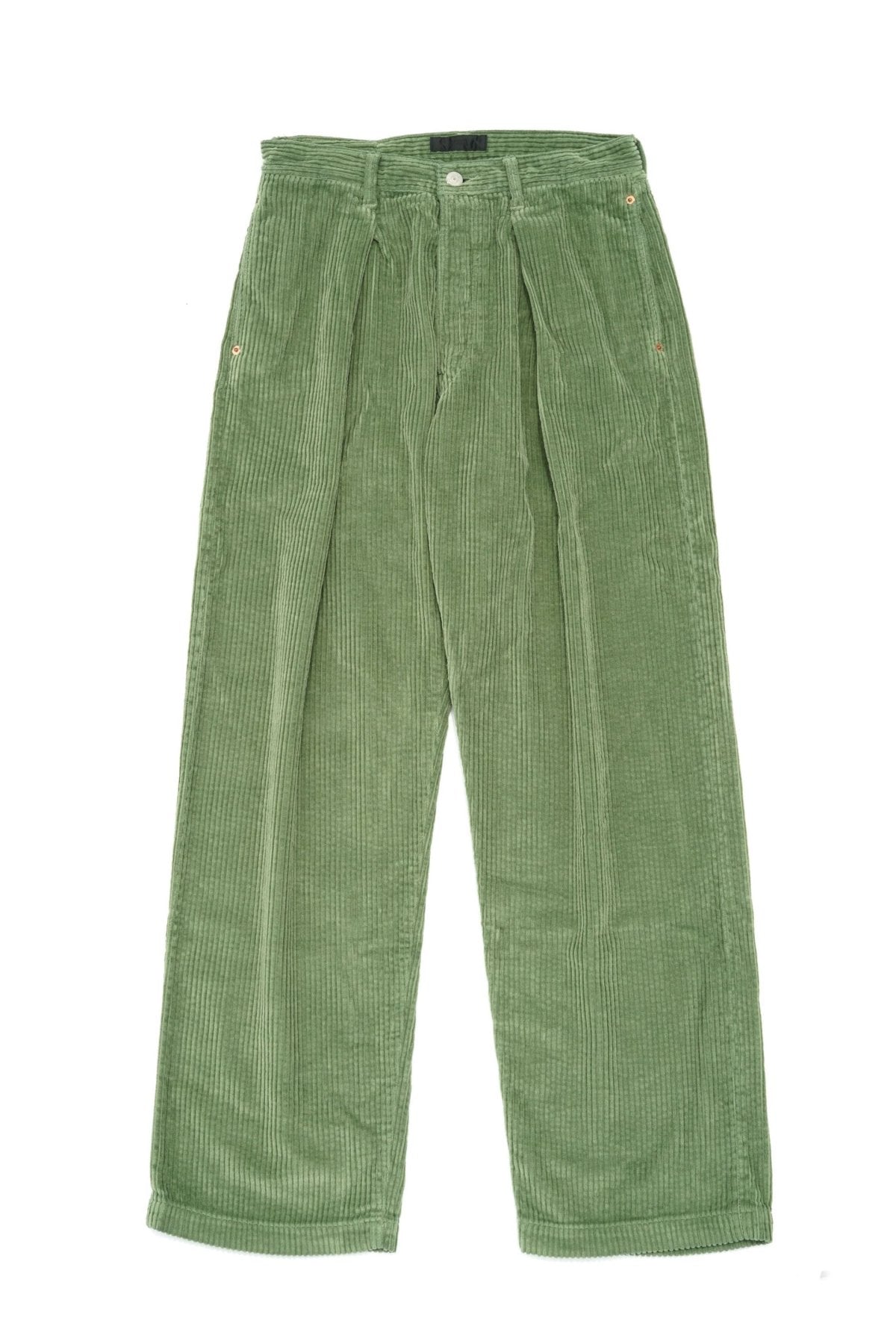 JOSWICK NEW YORK - PREATED DENIM CORDUROY collors - GREEN