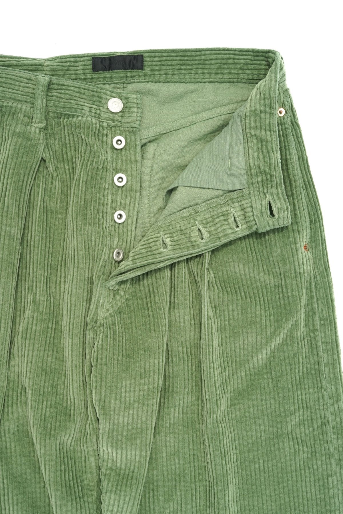 JOSWICK NEW YORK - PREATED DENIM CORDUROY collors - GREEN