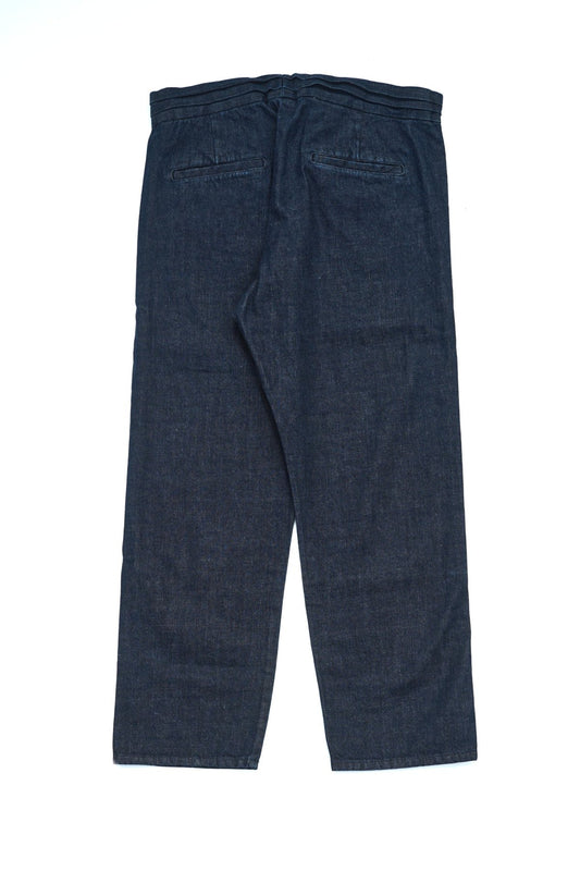 JOSWICK NEW YORK - PINTACK PANTS - DENIM - NAVY