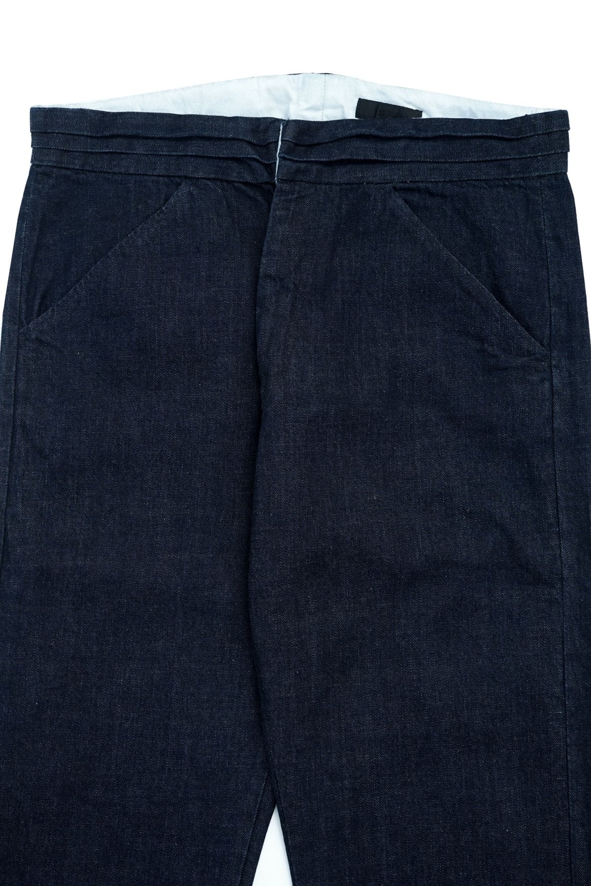 JOSWICK NEW YORK - PINTACK PANTS - DENIM - NAVY