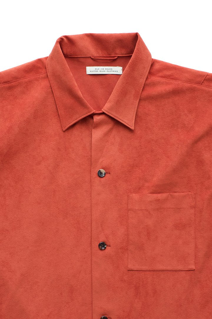 OLD JOE ★★★ - EXCLUSIVE OPENED COLLAR SHIRTS - TOMATO