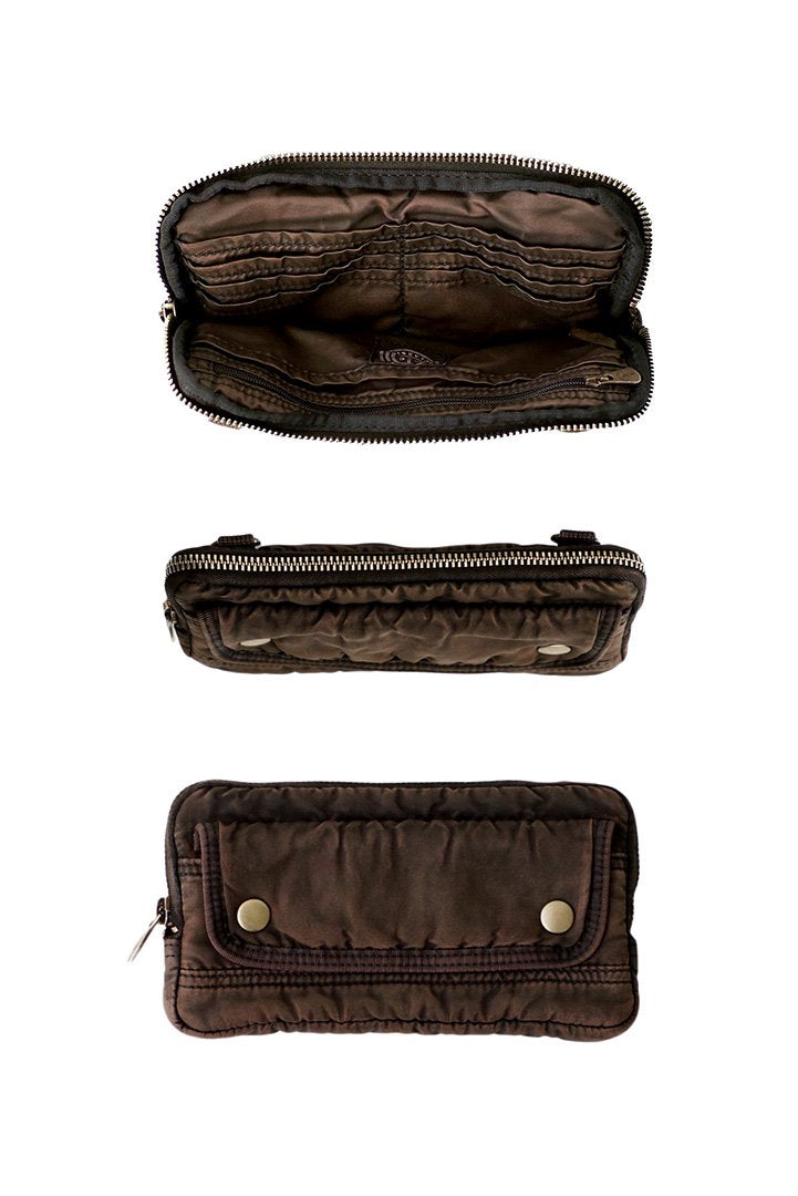 Porter Classic ★★★ - SUPER NYLON WALLET POUCH - GOLDEN BROWN EXCLUSIVE