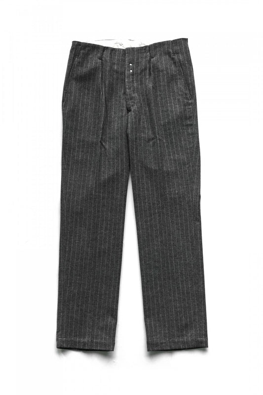 OLD JOE - HIDDEN BELT LOOP TROUSER - PEWTER STRIPE