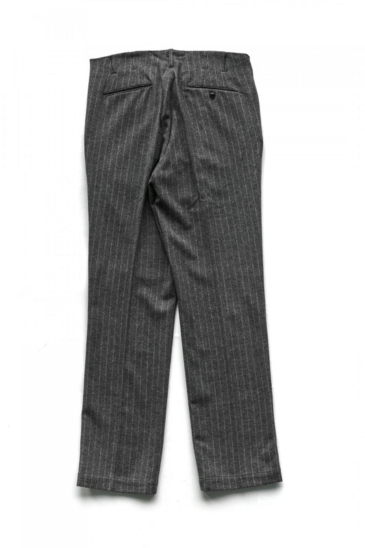 OLD JOE - HIDDEN BELT LOOP TROUSER - PEWTER STRIPE